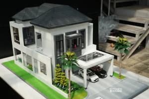 atap rumah minimalis 2 lantai