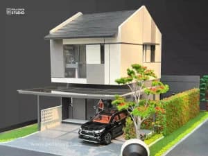 Maket rumah modern minimalis