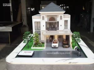 Maket Rumah Modern Elegan