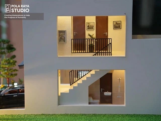 Tangga Miniatur rumah Milik Pola Raya Studio