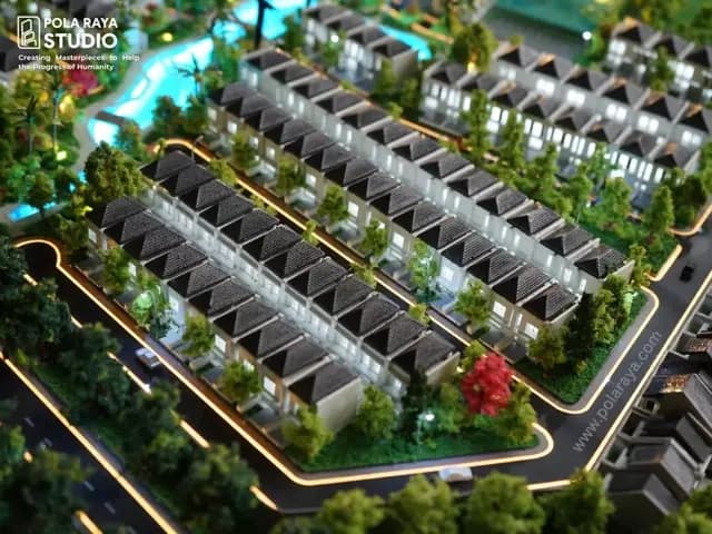 maket site plan bumi siliwangi villa